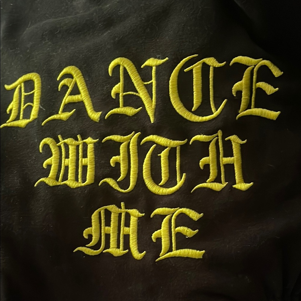 “Dance with Me” XL Black Sweatshirt Dress